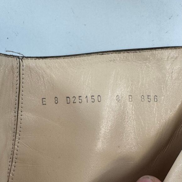 Cole Haan Size 8 Brown Leather Ankle Boots High Block Heel Buckle Bootie - Picture 7 of 10